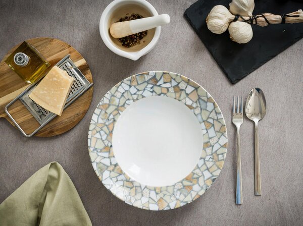 SET KROŽNIKOV ZA TESTENINE Stone Collection Siena 27 cm