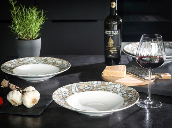 SET KROŽNIKOV ZA TESTENINE Stone Collection Siena 27 cm