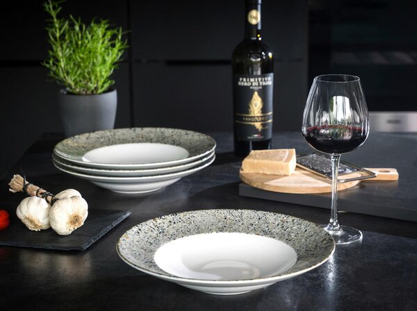 SET KROŽNIKOV ZA TESTENINE Stone Collection Genua 27 cm