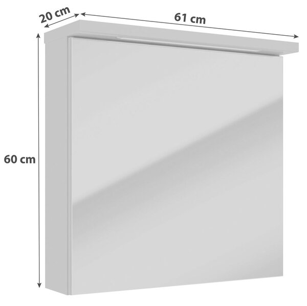 OMARA Z OGLEDALOM 61/60/20 cm