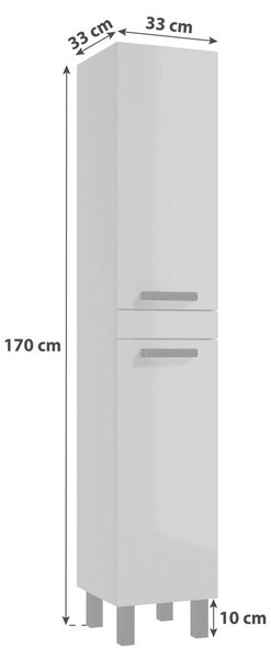 VISOKA OMARA 33/170/33 cm