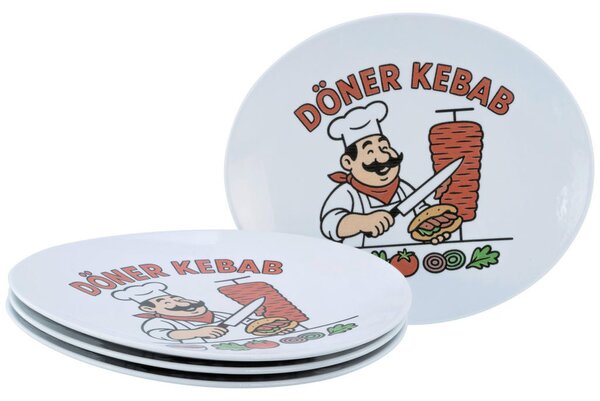 SET KROŽNIKOV ZA ŽAR Gourmet weiß 30 cm