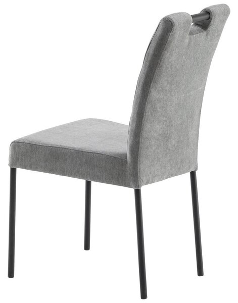 STOL, kovina, tekstil siva