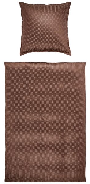 POSTELJNINA Livorno 140/200 cm damast rjava