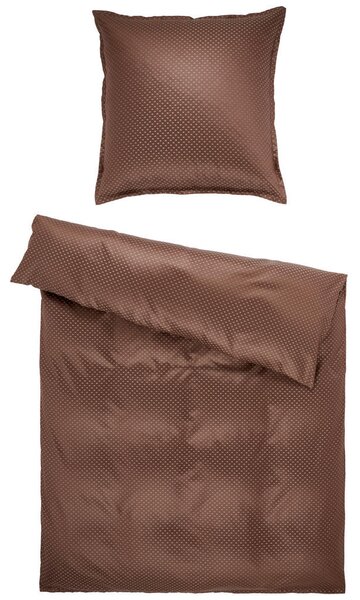 POSTELJNINA Livorno 140/200 cm damast rjava