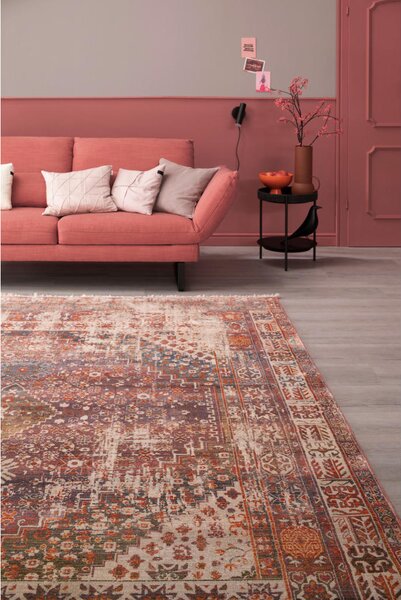 TKANA PREPROGA Mystik 70/140 cm tkano lila, oranžna, rdeča