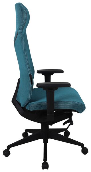 GAMING STOL kovina, umetna masa, tekstil modra