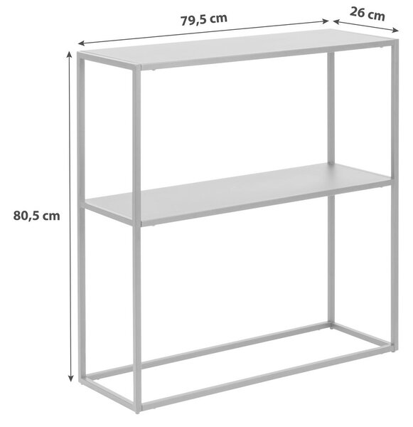 KONZOLNA MIZICA, 79,5/80,5/26 cm črna