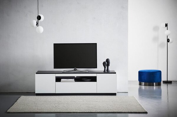 TV-ELEMENT bela, temno siva