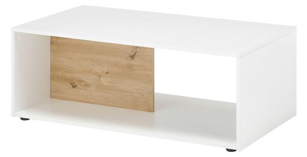 KLUBSKA MIZA, 110/40/60 cm bela, hrast artisan