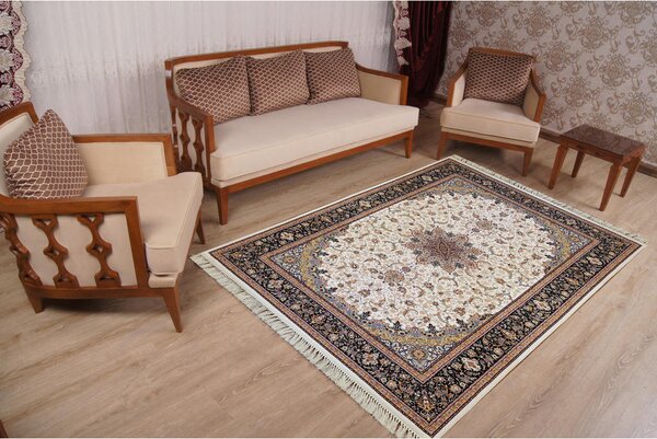 TKANA PREPROGA Isfahan Crem 133/190 cm večbarvno
