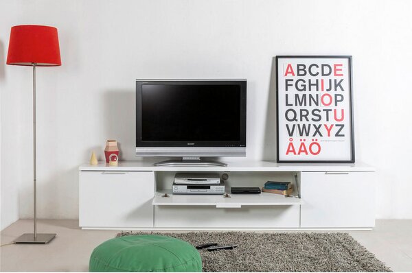 TV-ELEMENT bela, visoki sijaj