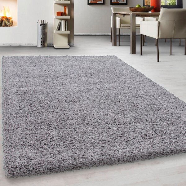 PREPROGA Z VISOKIM FLOROM Life 1500 160/230 cm tkano svetlo siva