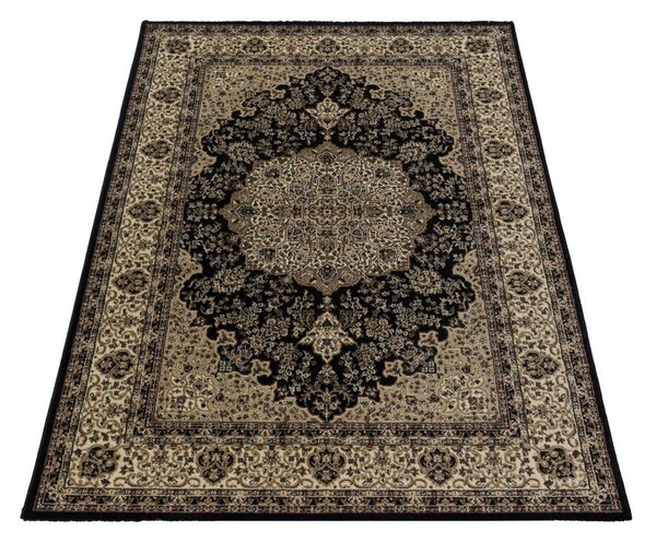TKANA PREPROGA Kashmir 2608 Schwarz 160/230 cm tkano črna
