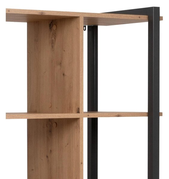 REGAL 107/145/39 cm antracit, barve hrasta