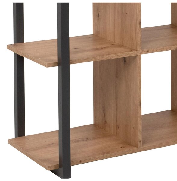 REGAL 107/145/39 cm antracit, barve hrasta