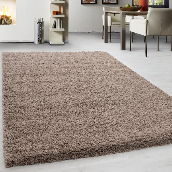 PREPROGA Z VISOKIM FLOROM Life 1500 140/200 cm tkano rjava, bež