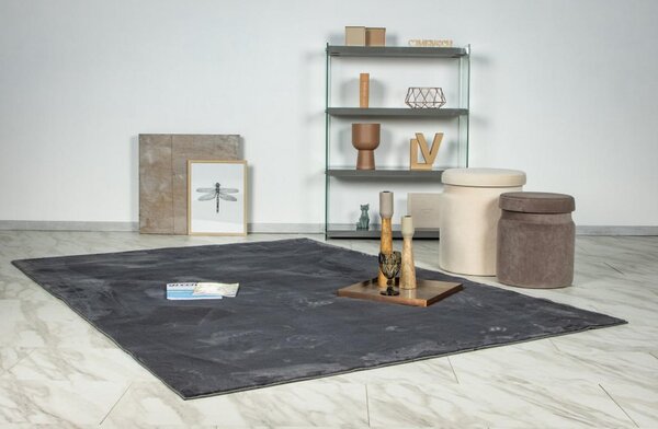KOSMATINEC Loft 120/170 cm tkano temno siva