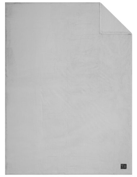DEKORATIVNA ODEJA UNI 150/200 cm srebrne barve