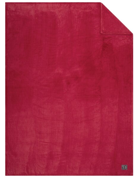DEKORATIVNA ODEJA UNI 150/200 cm rdeča