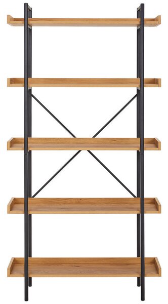 REGAL 90/172/30 cm črna, hrast wotan