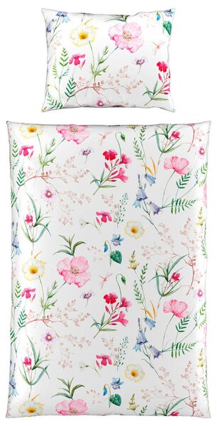 POSTELJNINA LULU 140/200 cm saten večbarvno