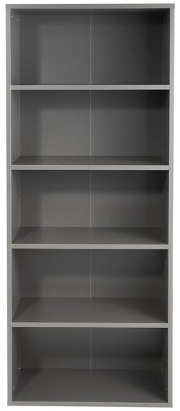 PISARNIŠKI REGAL 80/197/40 cm barve grafita