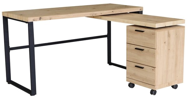 PISALNA MIZA kovina, leseni material črna, barve hrasta