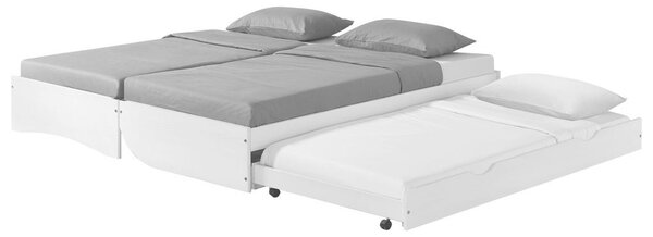 RAZTEGLJIVA POSTELJA 90 cm x 200 cm , bela