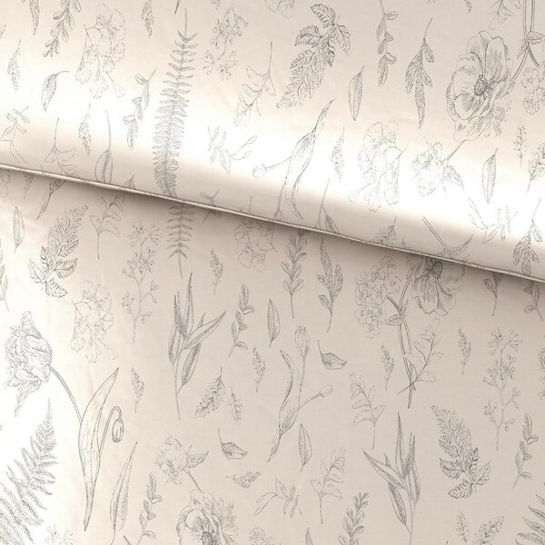 POSTELJNINA DAPHNE 140/200 cm saten bela