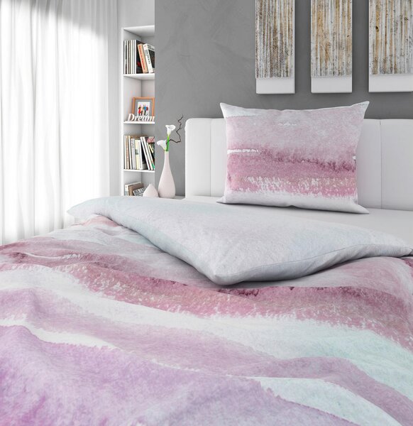 POSTELJNINA ROSE 140/200 cm saten večbarvno