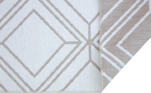 RAVNO TKANA PREPROGA COLORI 160/230 cm tkano krem barve, zelena
