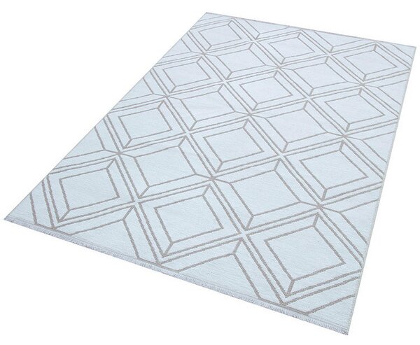 RAVNO TKANA PREPROGA COLORI 160/230 cm tkano krem barve, zelena