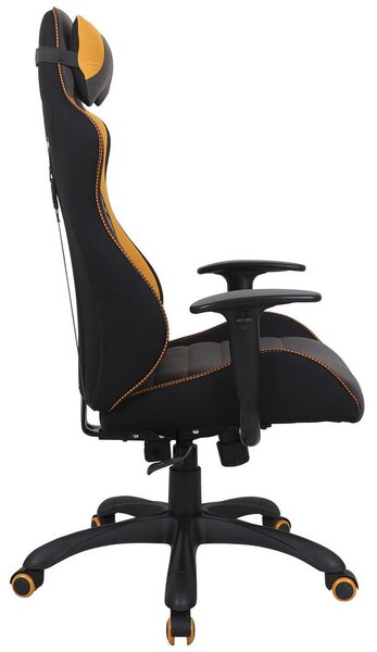GAMING STOL umetna masa, tekstil antracit, oranžna