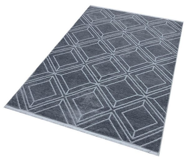 RAVNO TKANA PREPROGA COLORI 160/230 cm tkano antracit, siva