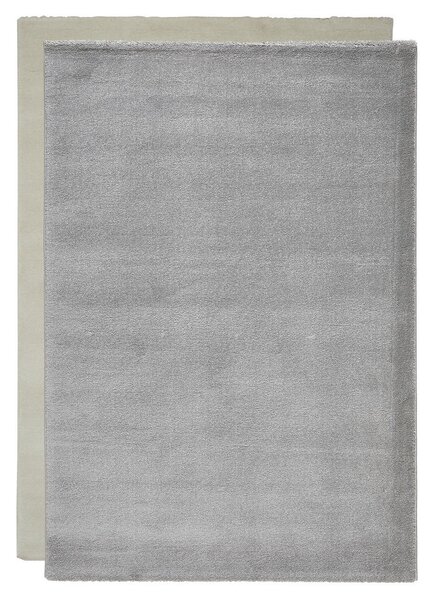 TKANA PREPROGA Tonga 160/230 cm tkano srebrne barve