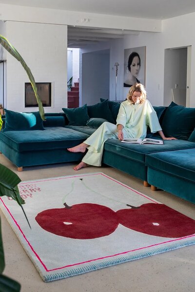 Bongusta Volnena preproga Bongusta Cherry 140 x 180 cm