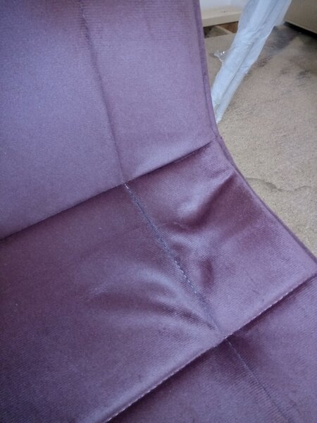 AKCIJA Jedilni stol SPLIT VELVET, roza II. kakovost