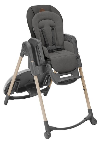 STOLČEK ZA HRANJENJE MINLA 57/106/86 cm temno siva