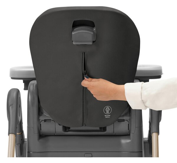 STOLČEK ZA HRANJENJE MINLA 57/106/86 cm temno siva