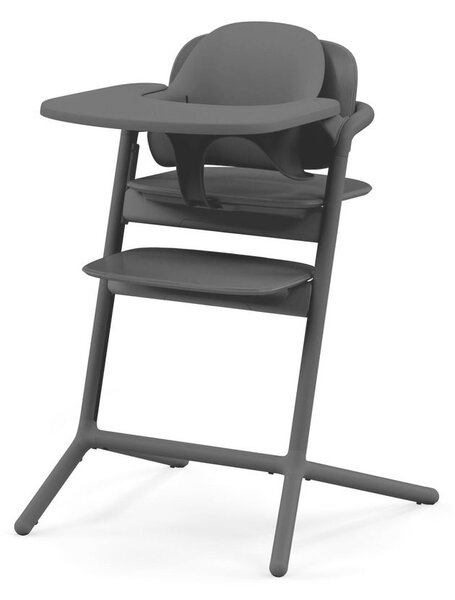 STOLČEK ZA HRANJENJE Lemo 4 in 1 Set 56/54,5/81,5 cm črna