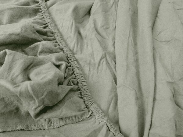 Jersey rjuha EXCLUSIVE sivozelena 90 x 200 cm