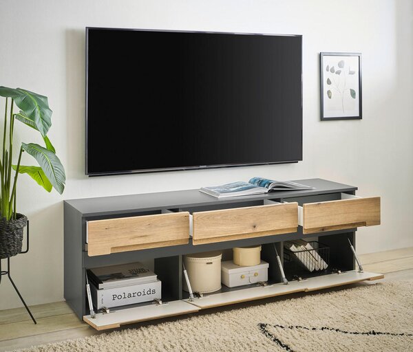 TV-ELEMENT antracit, barve hrasta