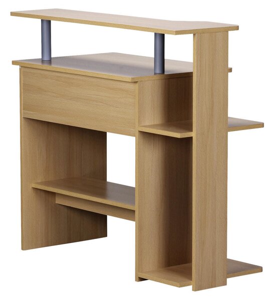 RAČUNALNIŠKA MIZA leseni material barve bukve