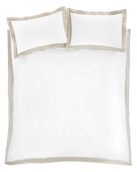 Bela enojna bombažna posteljnina 135x200 cm Oxford Lace – Bianca