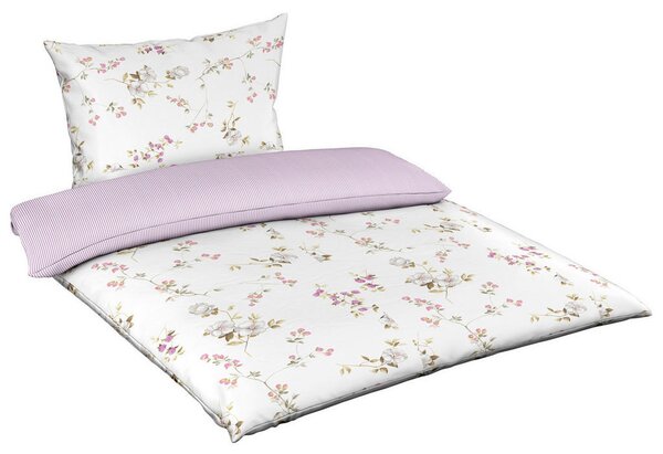 POSTELJNINA DIAMOND 140/200 cm interlock džersi bela, barve bezga, pastelno zelena, sivovijolična