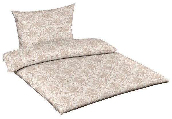 POSTELJNINA LUXURY JACQUARD 140/200 cm žamet peščene barve