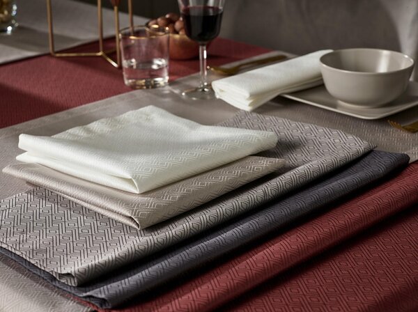 SERVIETA RIGA 50/50 cm bela