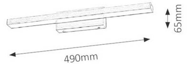 STENSKA SVETILKA ZA KOPALNICO John 49/6,5 cm 4000 K