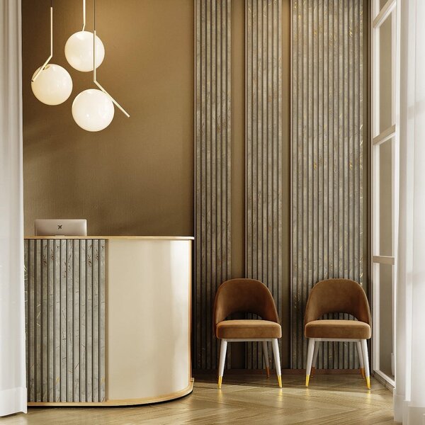 AKUSTIČNI MDF PANEL STONE 30/260 cm siva